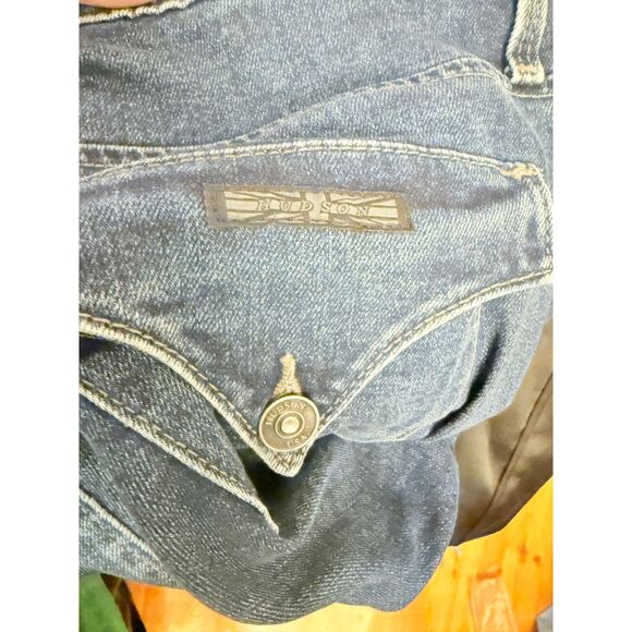 Hudson Collin TNA Medium Wash Flap Pocket Skinny Cropped Rolled Ankle Jeans 29 - Picture 7 of 7